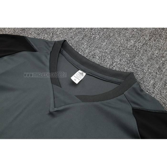 Tuta da Track del Real Madrid Manga Corta 2023-2024 Verde - Pantalon Corto